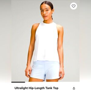 pink ultra light lululemon new with tags size 4 tank top